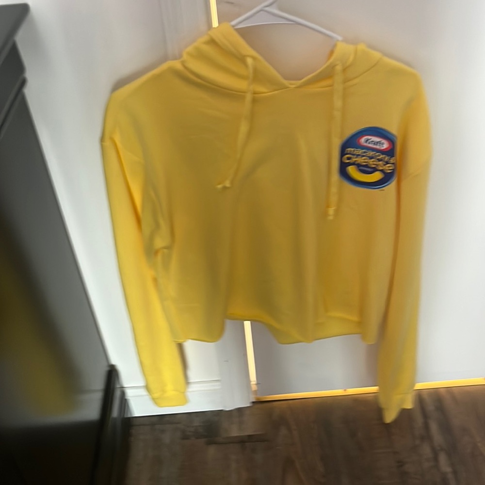 A cropped hoodie